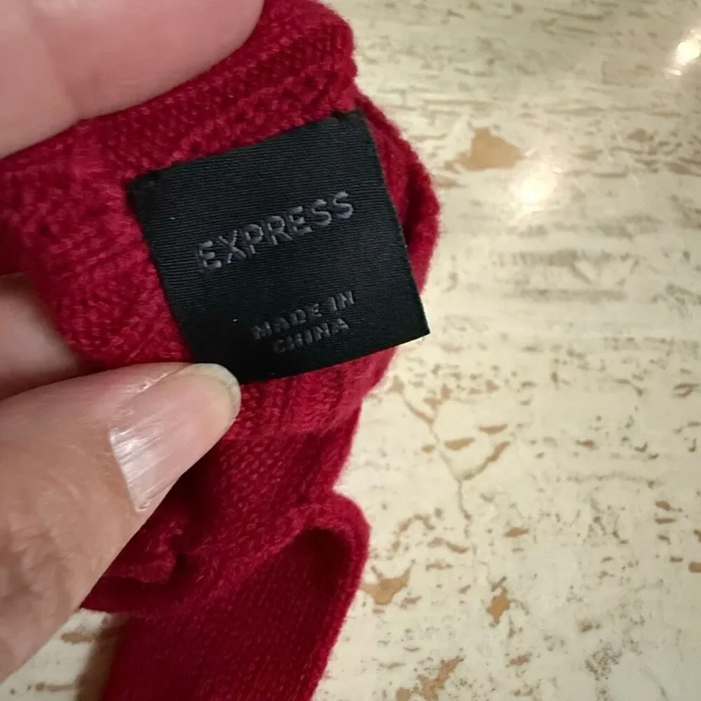 100% Cashmere Express womens convertible fingerless gloves with mittens